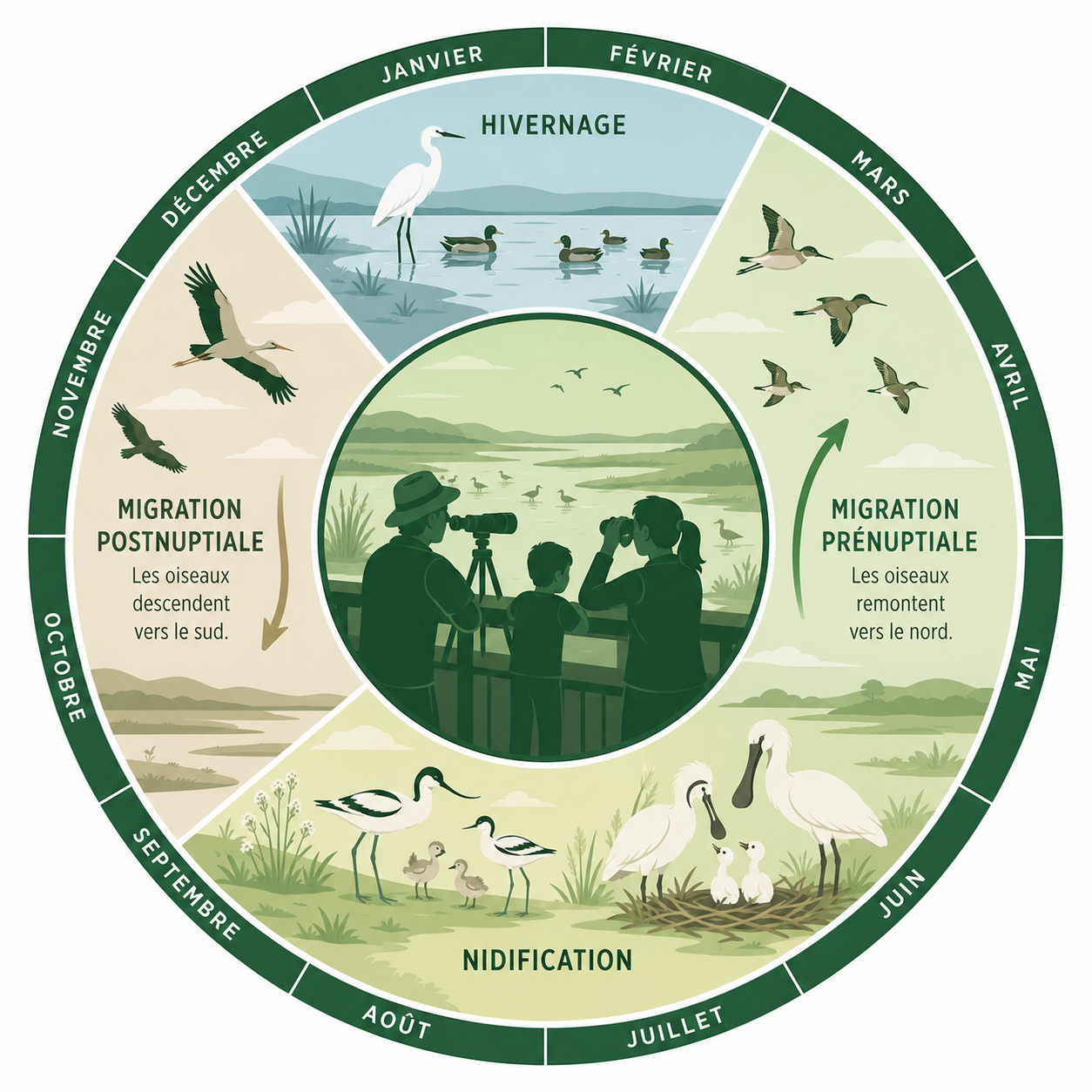 cycle des oiseaux marquenterre